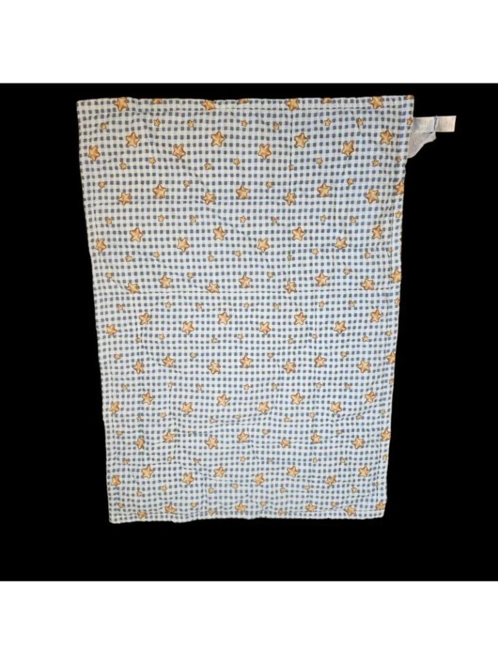 VTG Blue Jean Teddy Bear Blanket Quilt Springs Industries